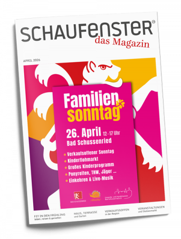 Titelbild Schaufenster Magazin schräg